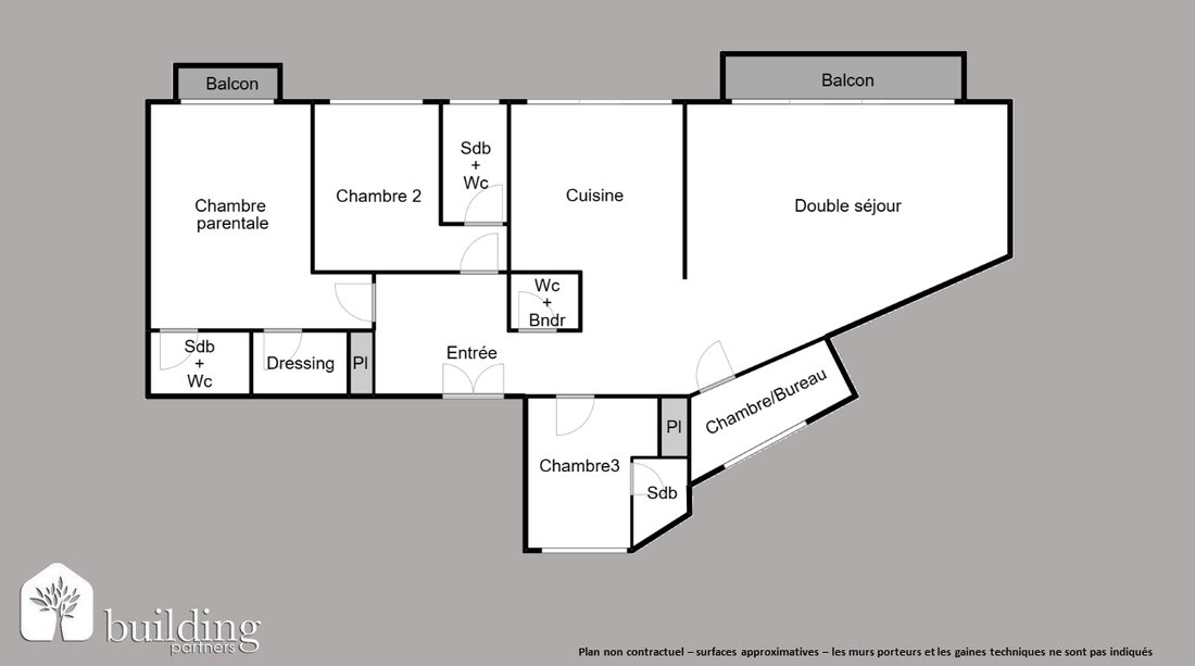 Wohnung in Hôtel de Ville-Planchette, Levallois-Perret, Frankreich 2 - 19064151