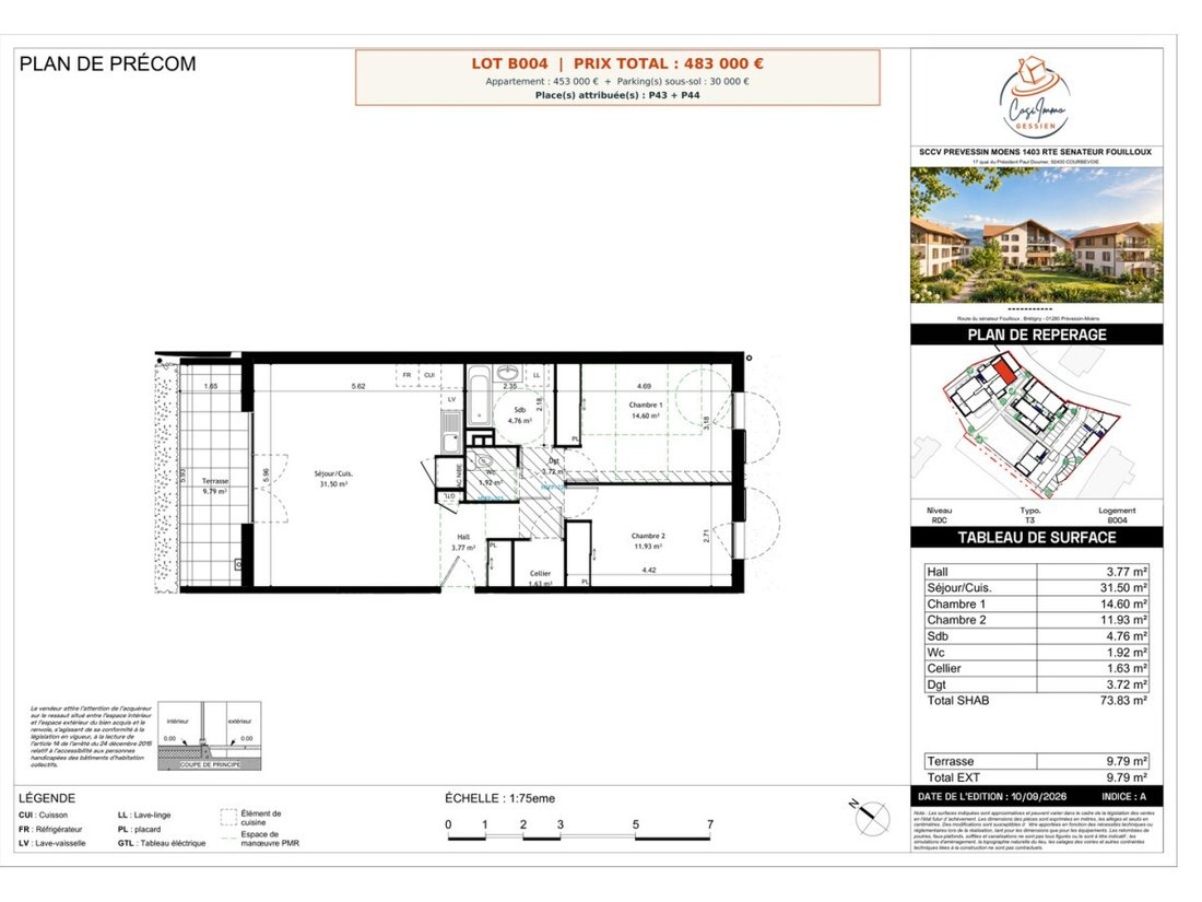 Apartamento en Prévessin-Moëns, Auvernia-Ródano-Alpes, Francia 2 - 19064088