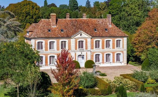 Schloss in Moyaux, Normandie, Frankreich 1