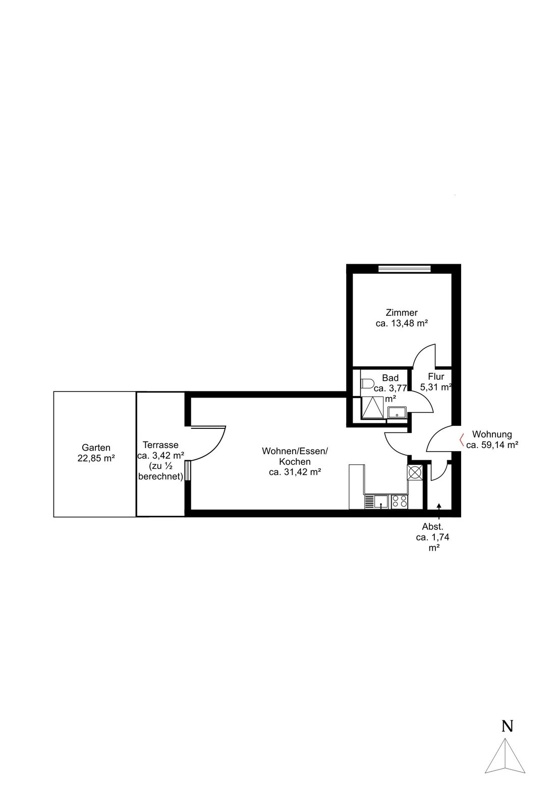 Apartment in Munich, Bavaria, Germany 5 - 19071476