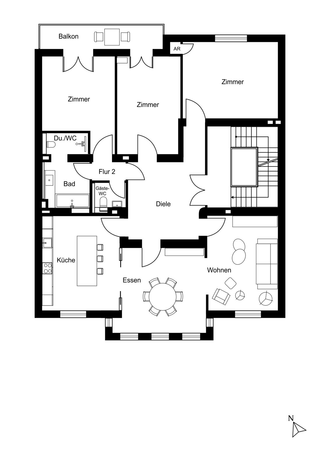 Apartamento en Düsseldorf, Renania del Norte-Westfalia, Alemania 5 - 19070664