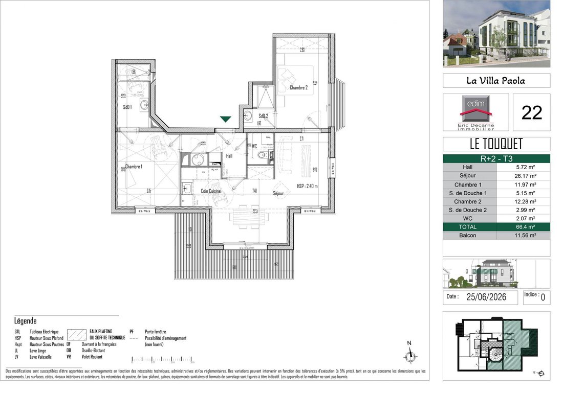 Apartamento en Zone Industrielle-Forêt, Le Touquet-Paris-Plage, Francia 2 - 19085488