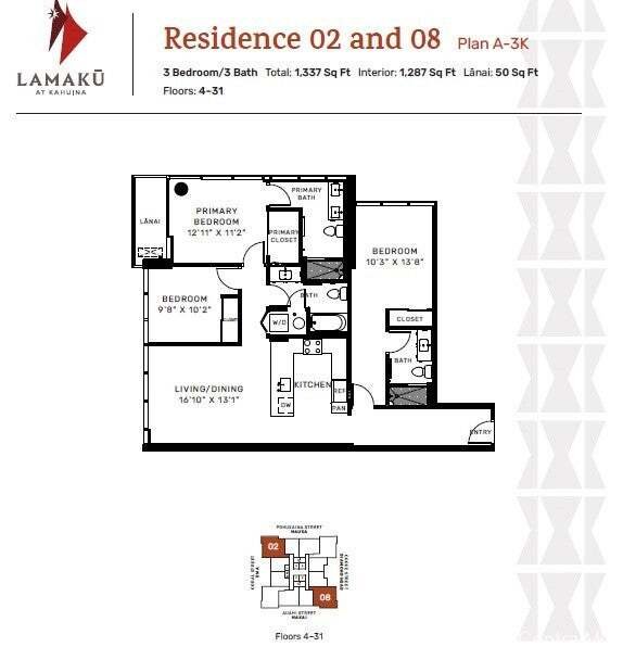 Condominio a Honolulu, Hawaii, Stati Uniti 2 - 19086205