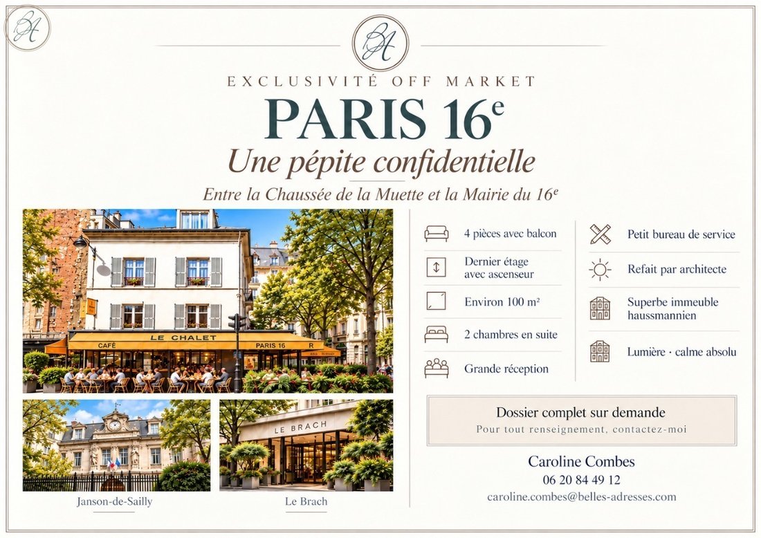 Apartamento en Bois de Boulogne, Paris 16e Arrondissement, París 2 - 19092549
