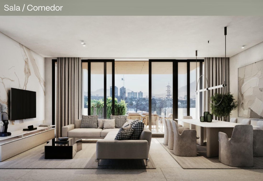 Apartamento en San Pedro Garza García, Nuevo León, México 1 - 19096111