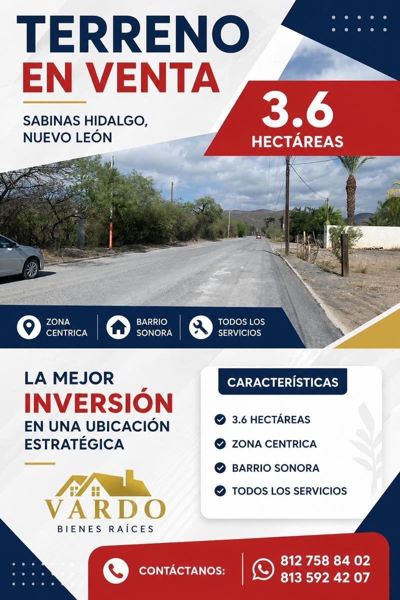 Terreno en Sabinas Hidalgo, Nuevo León, México 1 - 19098598