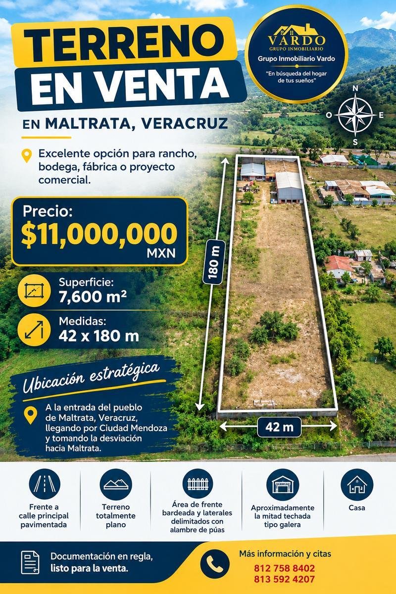 Land in Maltrata, Veracruz, Mexiko 1 - 19095939