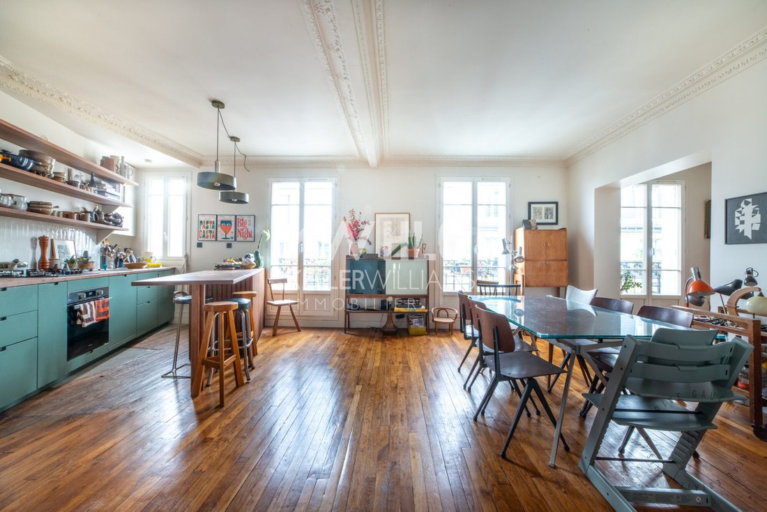 Appartement à Amiraux-Simplon-Poissonniers, Paris 18e Arrondissement, Paris 5 - 19099028