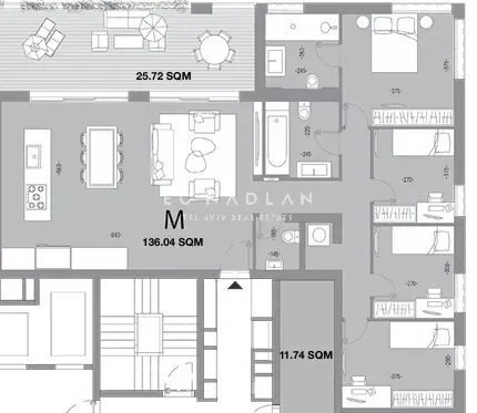 Appartamento a Tel Aviv, Distretto di Tel Aviv, Israele 2 - 19102462