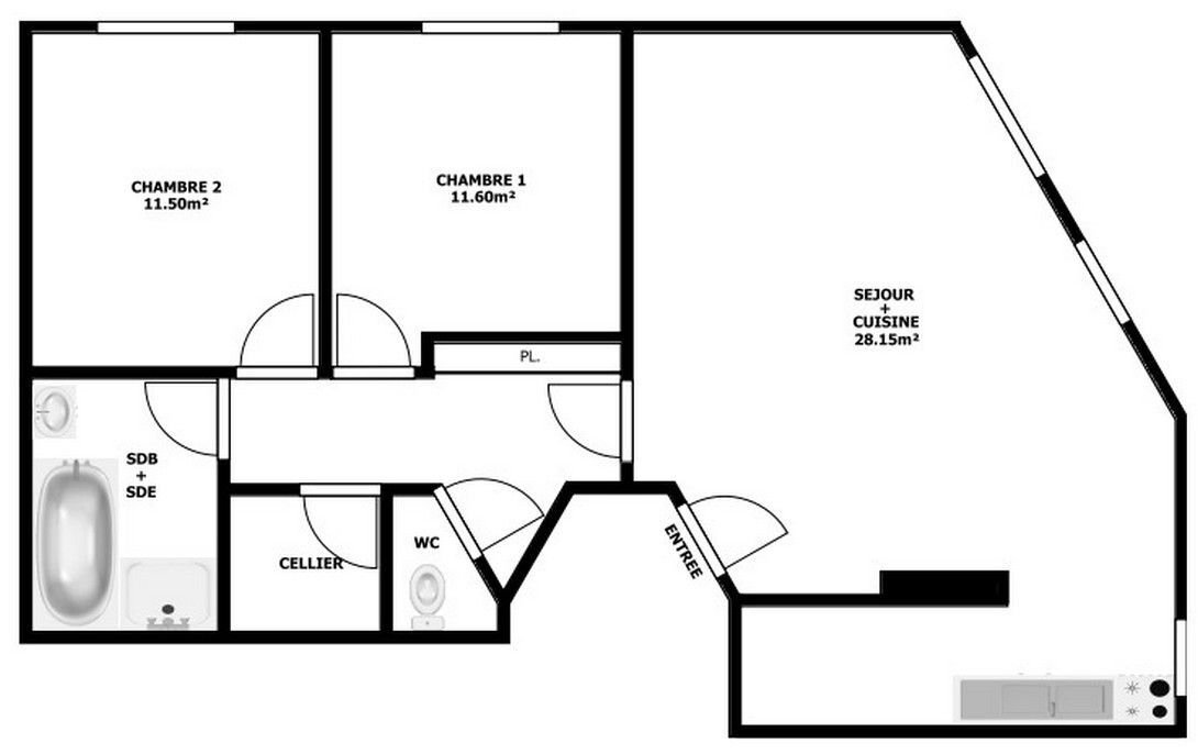 Apartment in Centre Ville - Gambetta, Clichy, France 5 - 19060223