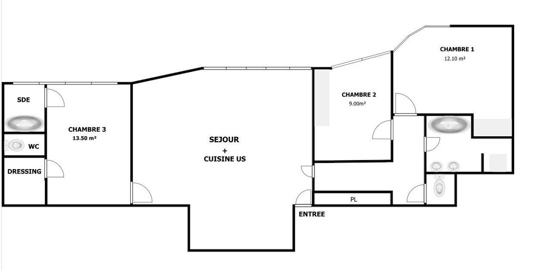 Appartement à Centre-Voltaire, Asnières-sur-Seine, France 4 - 18935195