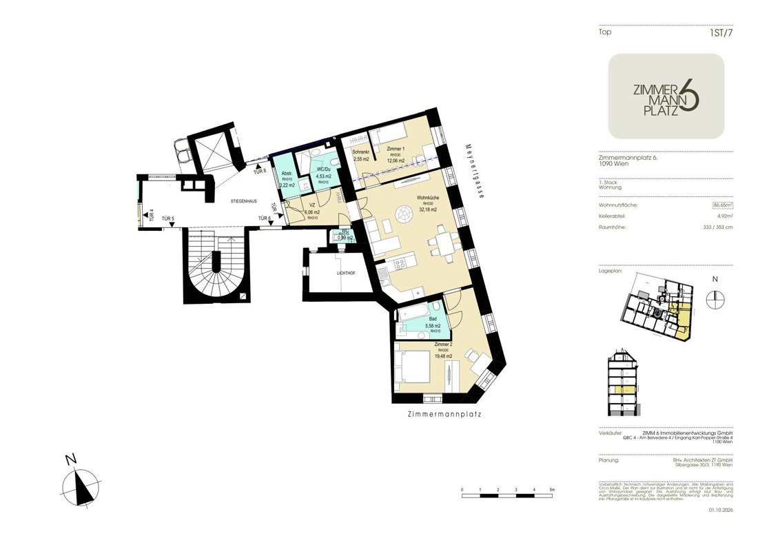 Wohnung in Wien, Wien, Österreich 5 - 19108191