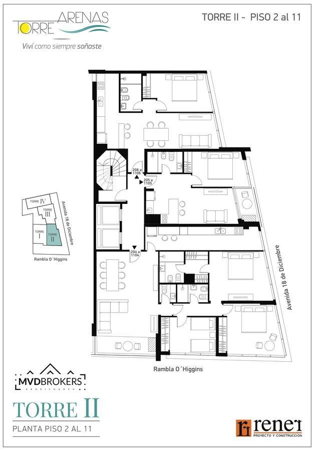 Appartamento a Montevideo, Dipartimento di Montevideo, Uruguay 3 - 19121210