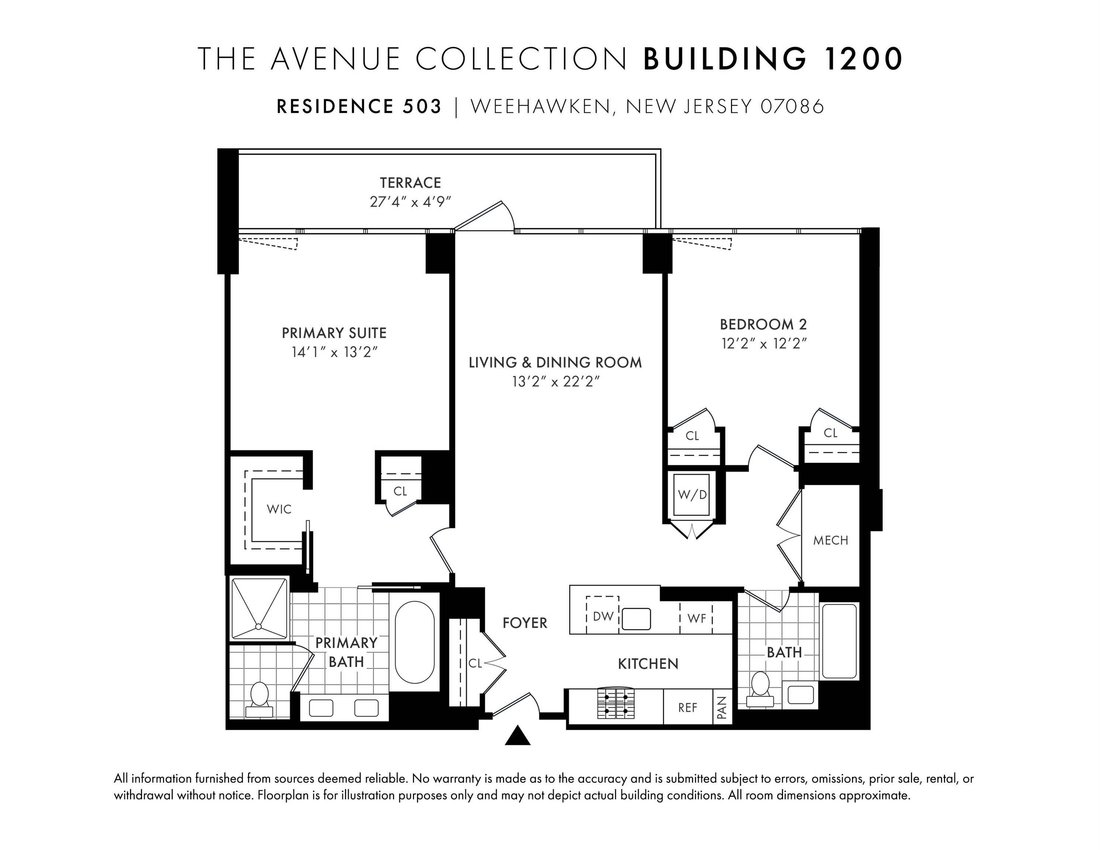 Appartement à Weehawken, New Jersey, États-Unis 2 - 19120643