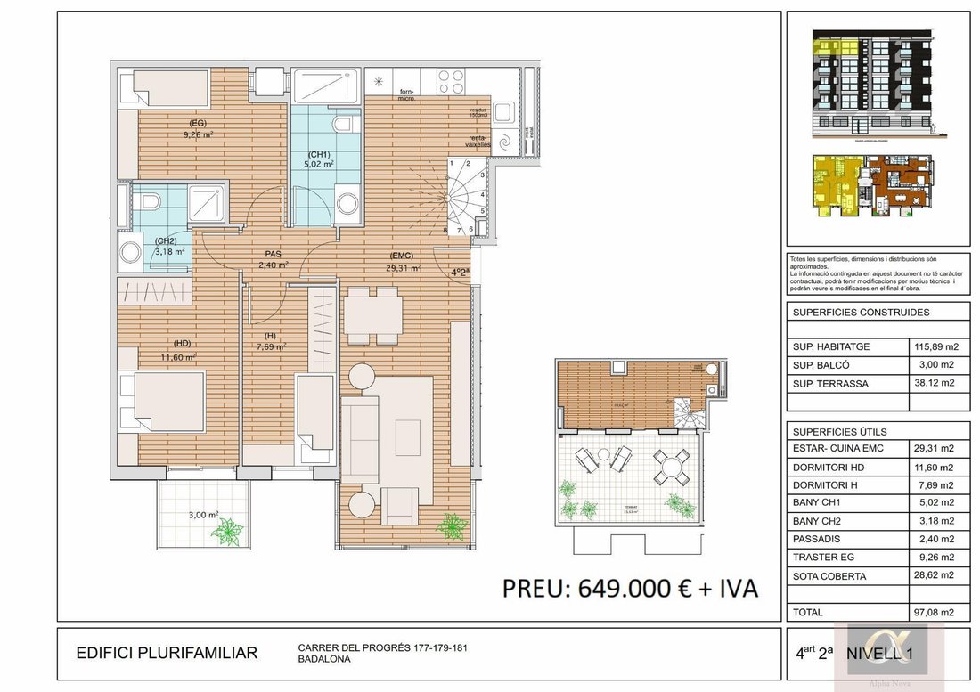 Appartamento a Districte 5, Badalona, Spagna 1 - 19132031