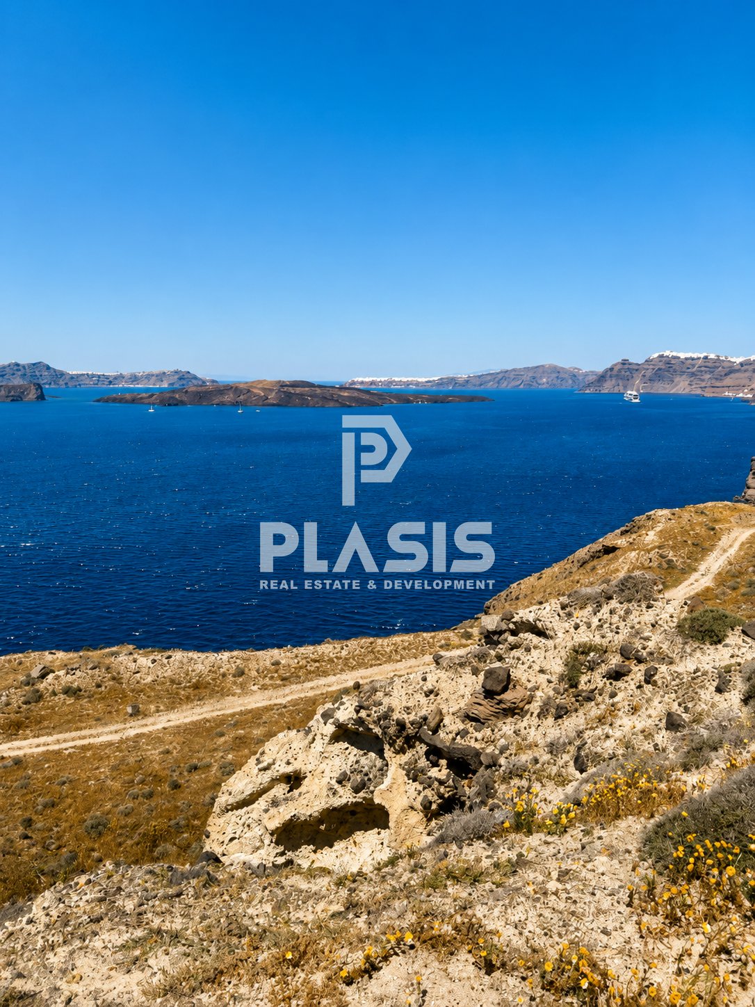 Terrain à Thira, Aegean, Grèce 1 - 18048431