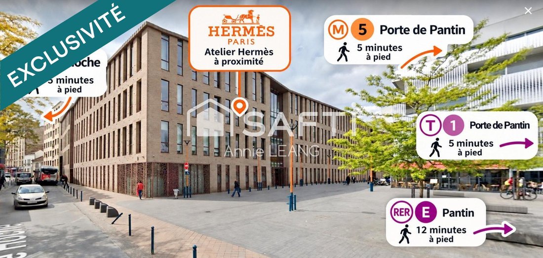 Apartamento en Pantin, Isla de Francia, Francia 1 - 19143929