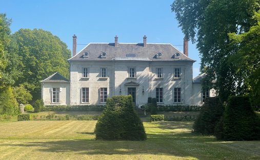 Schloss in Lanchères, Nordfrankreich, Frankreich 1