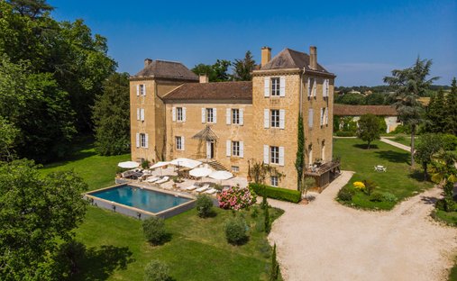 Schloss in Seissan, Okzitanien, Frankreich 1