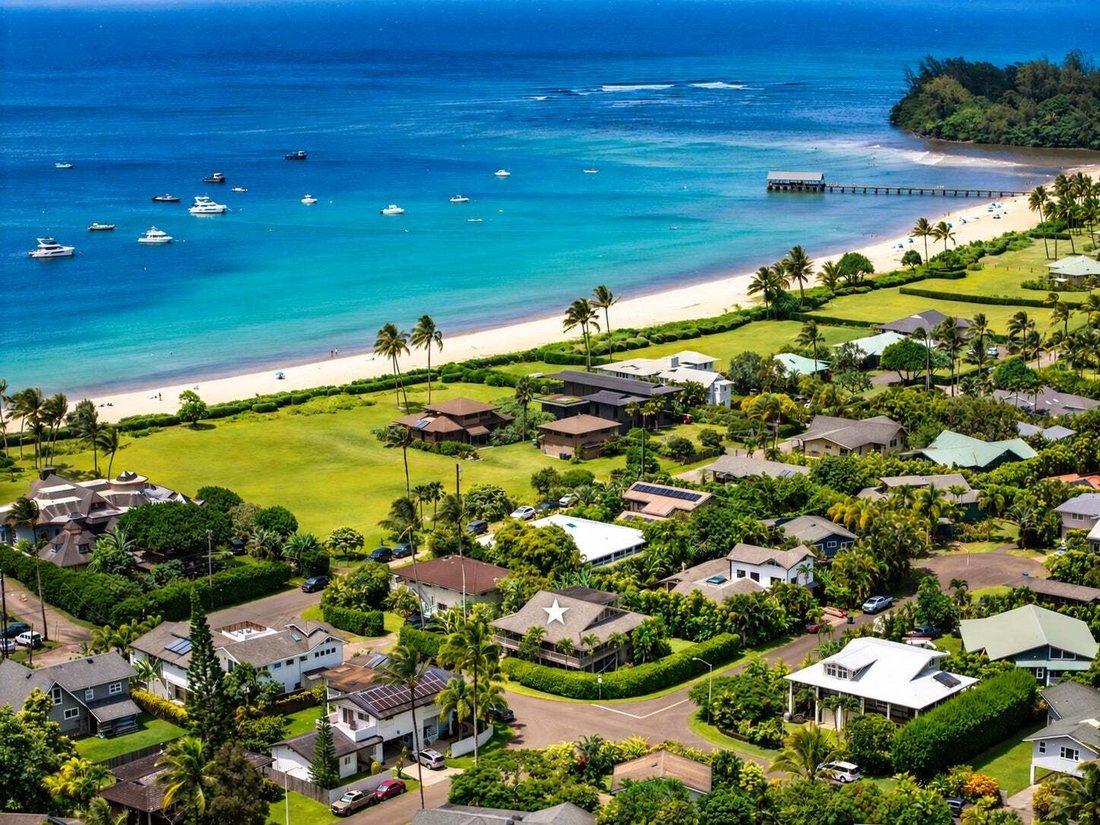 Maison à Hanalei, Hawaï, États-Unis 1 - 19154707
