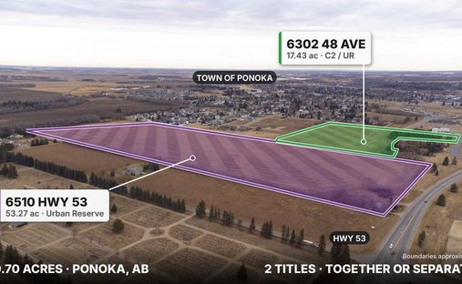Land in Ponoka, Alberta, Kanada 1