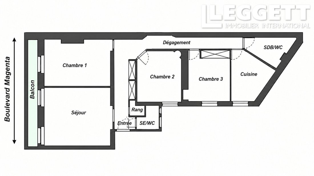 Apartment in Bastille-Popincourt, Paris 11e Arrondissement, Paris 2 - 19156286