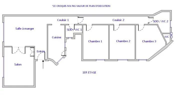 Appartement à Bièvres Sud Tolbiac, Paris 13e Arrondissement, Paris 3 - 19183249
