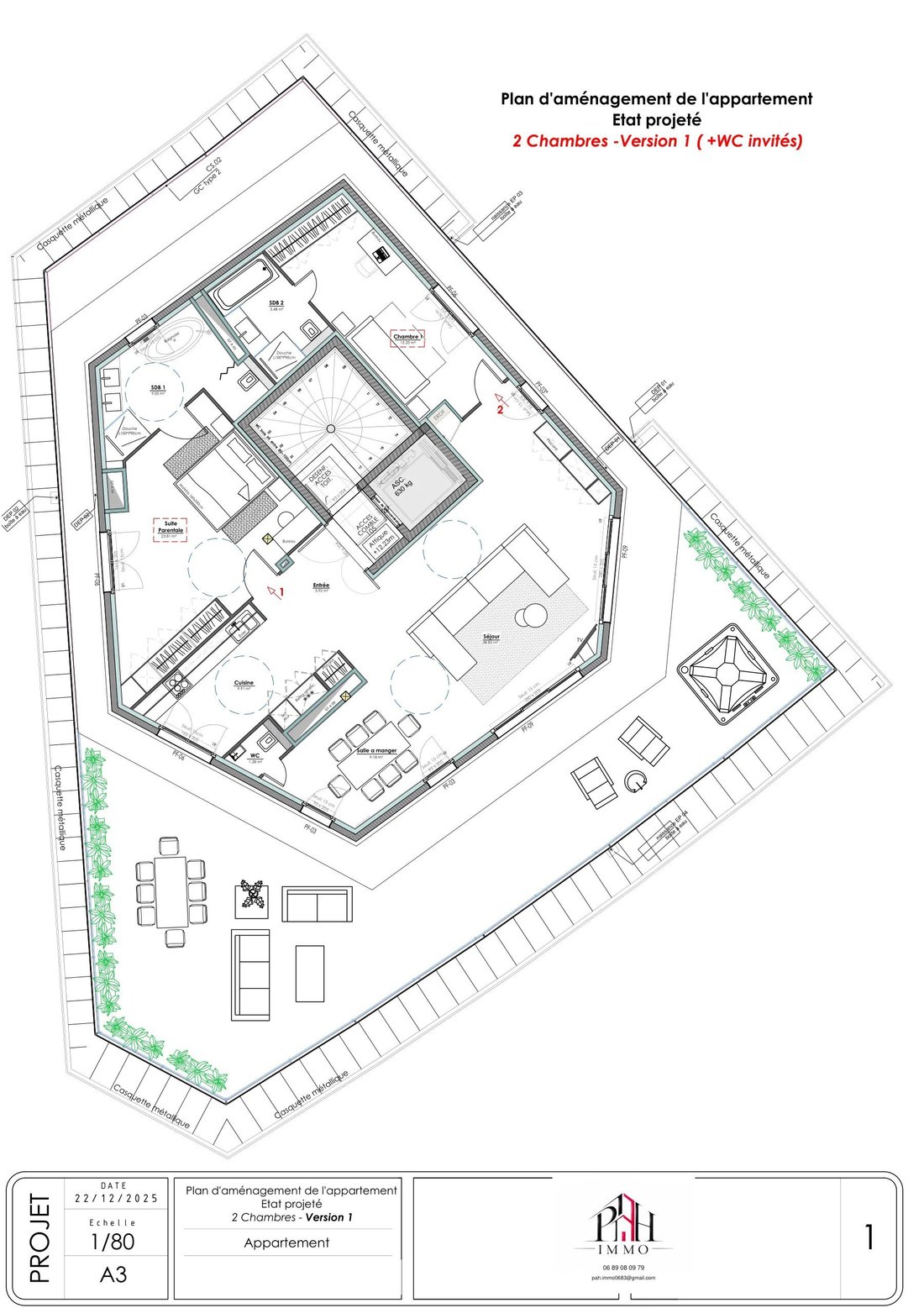 Penthouse en Antibes, Provenza-Alpes-Costa Azul, Francia 4 - 19186041