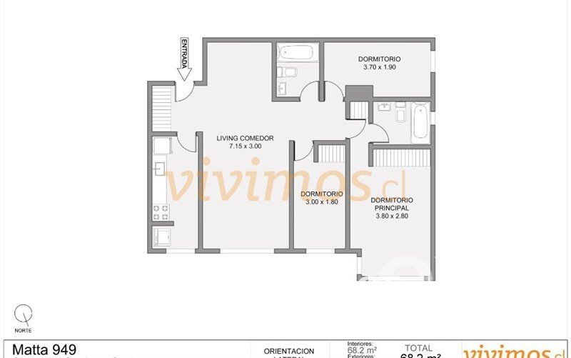 Wohnung in Santiago de Chile, Región Metropolitana de Santiago, Chile 4 - 19186310