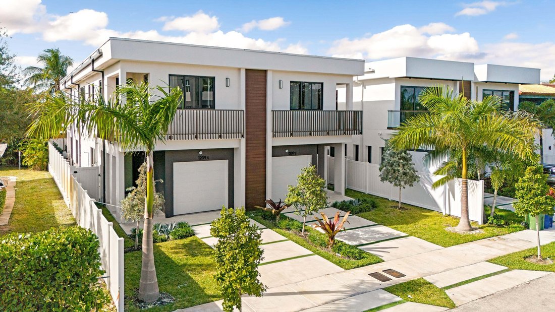 Maison de ville à Fort Lauderdale, Floride, États-Unis 2 - 19193342