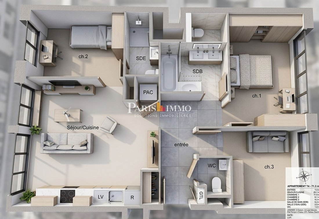 Apartamento en Clignancourt-Jules Joffrin, Paris 18e Arrondissement, París 1 - 19193625