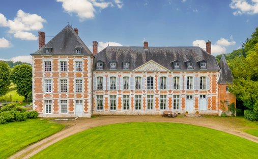 Castle in Mesnil-Panneville, Normandy, France 1