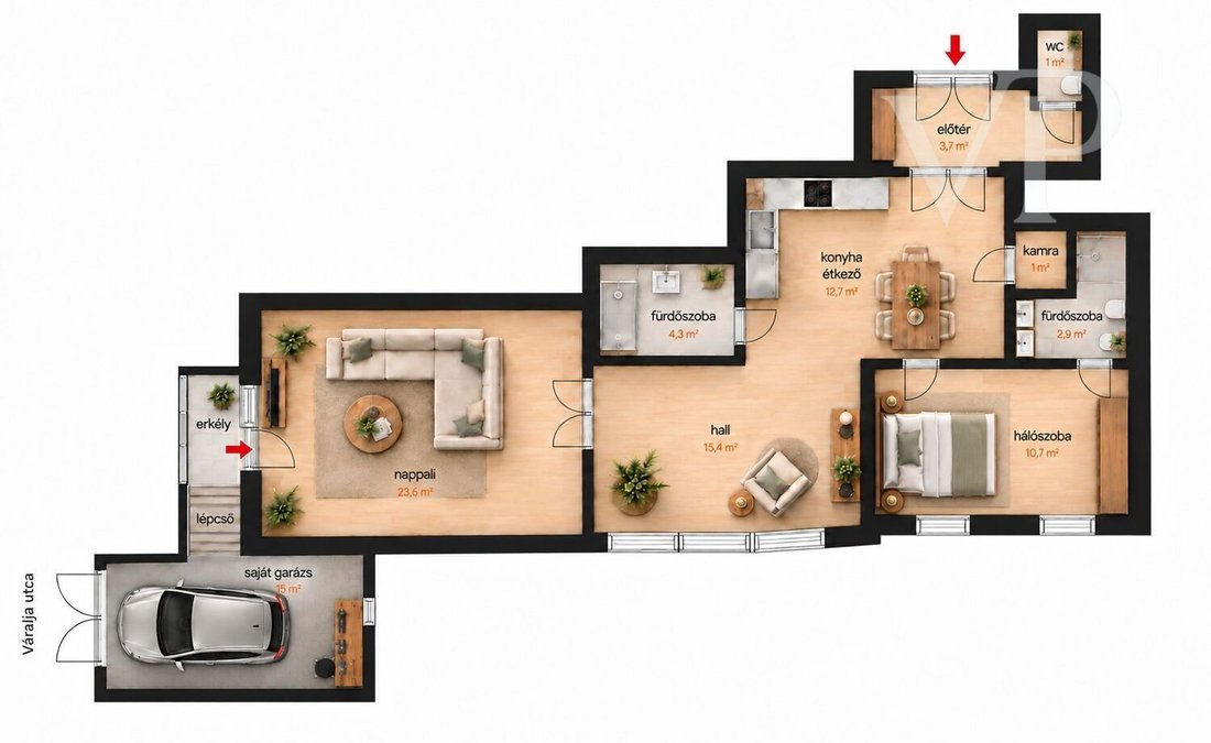 Appartamento a Budapest, Budapest, Ungheria 2 - 19206921