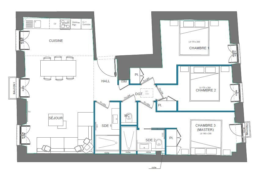 Apartamento en Niza, Provenza-Alpes-Costa Azul, Francia 3 - 19215715